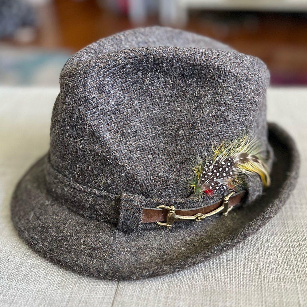 London Fog Vintage Men’s Tweed Wool Fedora
